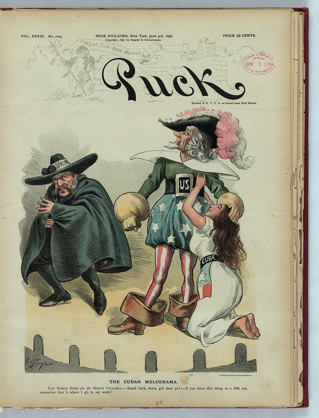 "The Cuban Melodrama" (Puck cover, 3 June 1896)
