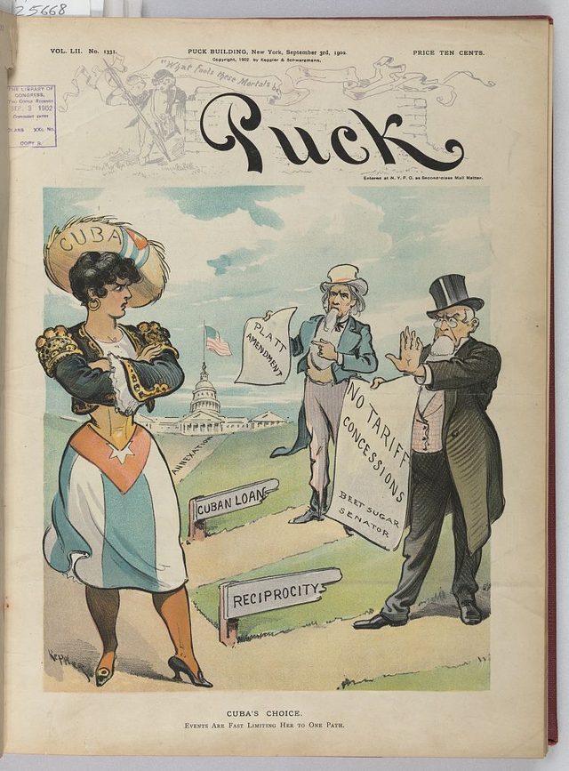 "Cuba's Choice" (Puck cover, 3 September 1902)