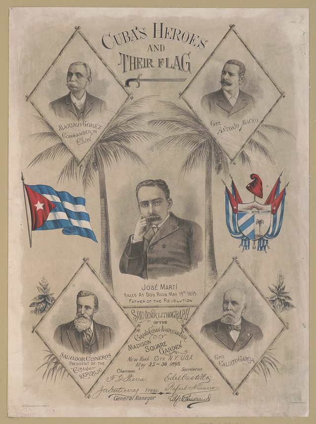 Cuba's Heroes and Their Flag: Souvenir Lithograph of the Grand Cuban-American Fair