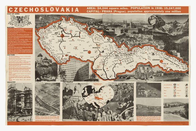 Czechoslovakia (illustrated information map sheet)