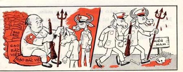 Demoralization Leaflet 26: Gạo Bắc Việt (North Vietnamese Rice) cartoon