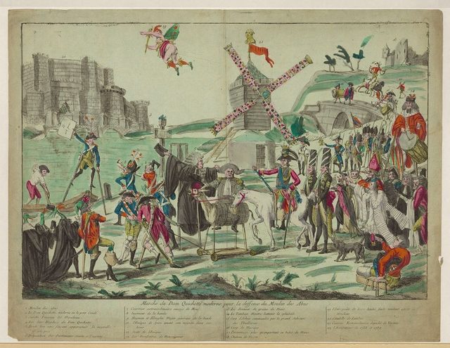 Marche du Dom Quichotte moderne pour la deffence du Moulin des Abus (March of the Modern Don Quixote in Defence of the Mill of Abuses)