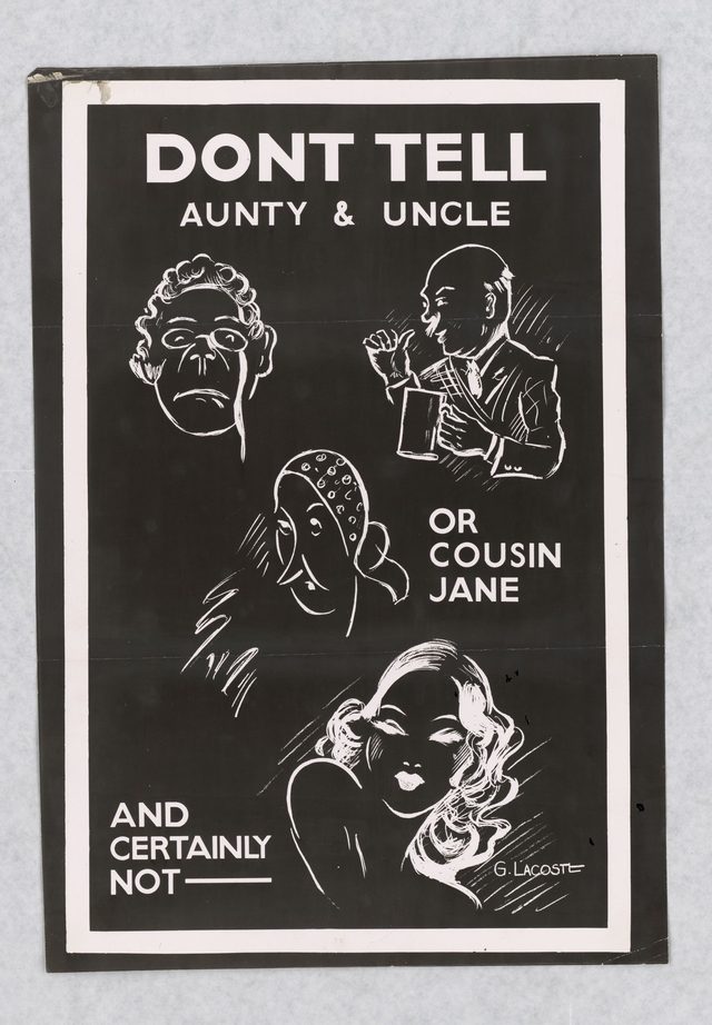 Don't tell Aunty & Uncle or Cousin Jane