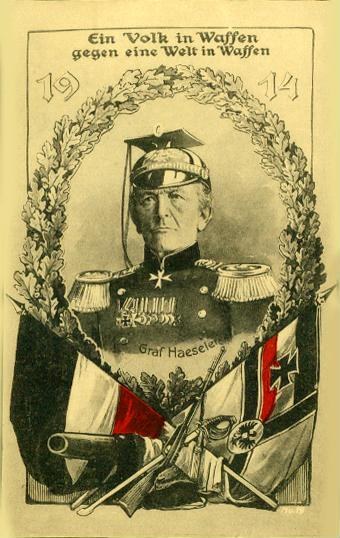 Ein Volk in Waffen gegen eine Welt in Waffen (A People in Arms against a World in Arms), Red Cross welfare postcard