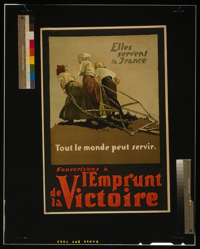 Elles servent la France. Tout le monde peut servir. Souscrivons à l'Emprunt de la Victoire (Canada)