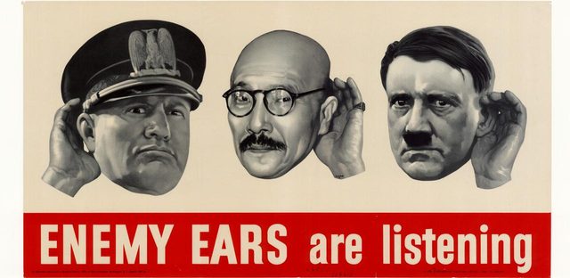 Enemy Ears Are Listening (OWI Poster No. 5)