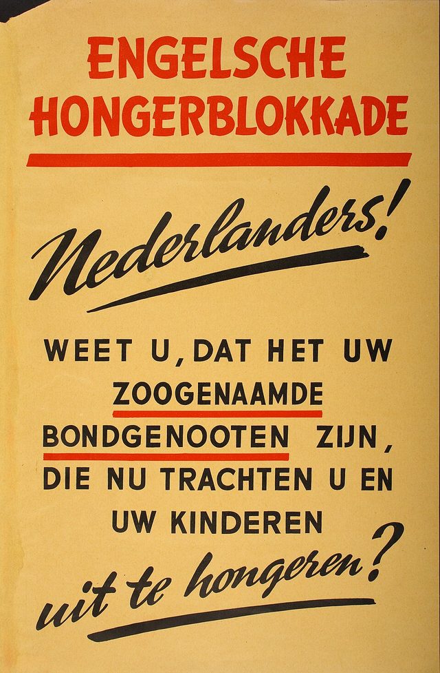 Engelsche hongerblokkade (English hunger blockade)