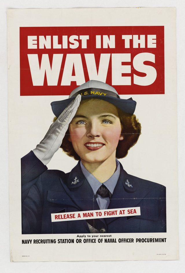 Enlist in the WAVES: Release a man to fight at sea