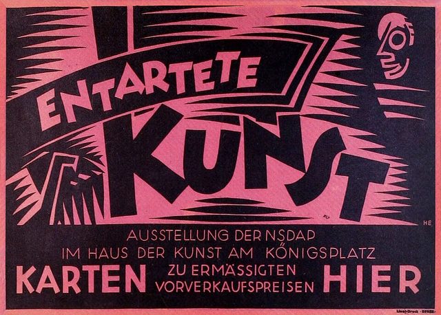 Entartete Kunst: Ausstellung der NSDAP im Haus der Kunst am Königsplatz (poster)