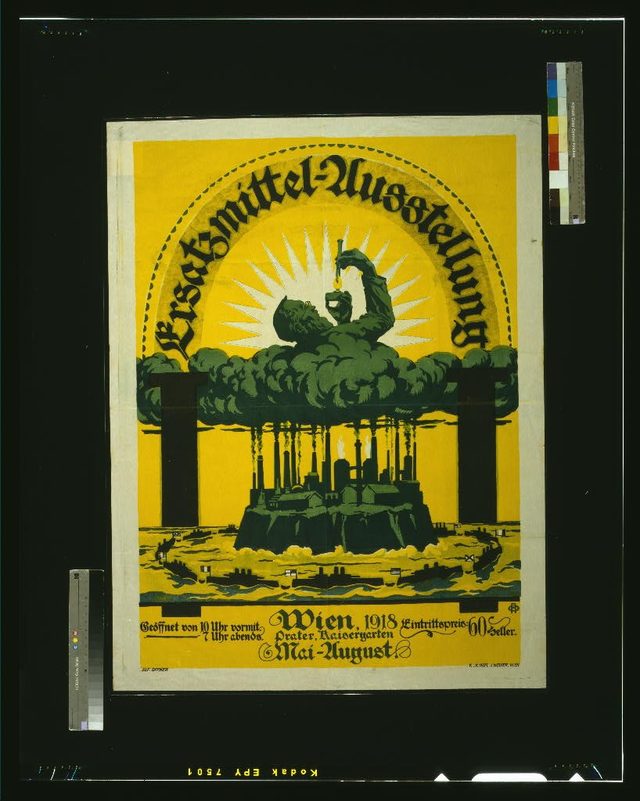 Ersatzmittel-Ausstellung, Wien, 1918 (Exhibition of Substitute Materials, Vienna, 1918)
