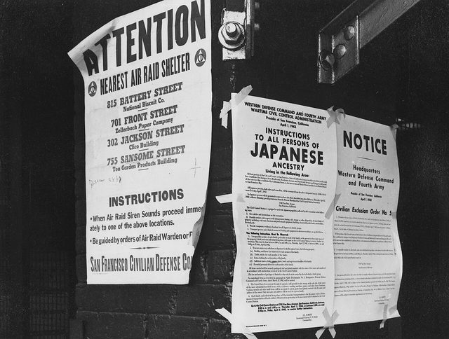'Instructions to All Persons of Japanese Ancestry' (exclusion order posted in San Francisco)