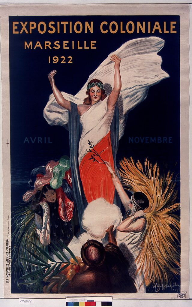 Exposition coloniale, Marseille 1922 (Colonial Exhibition, Marseille 1922), poster by Leonetto Cappiello