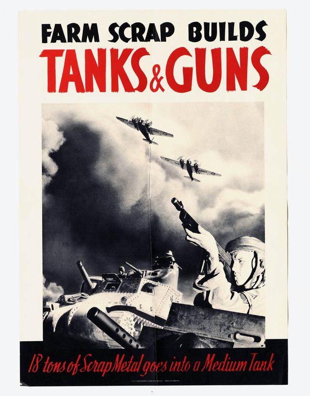 Farm scrap builds tanks and guns