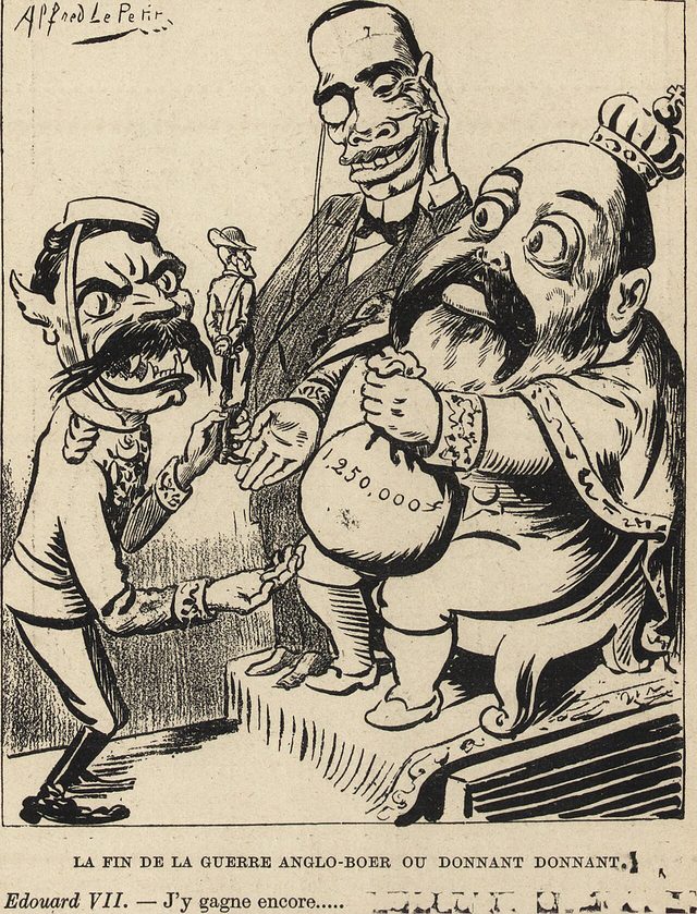 La fin de la guerre anglo-boer ou Donnant donnant (Alfred Le Petit, Le Grelot)