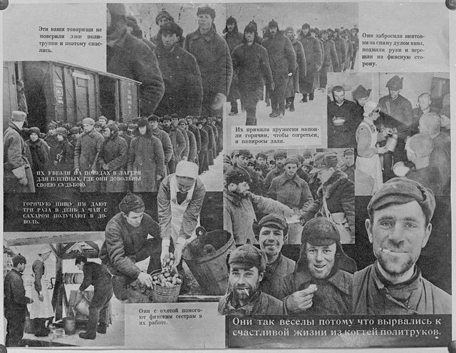 Они так веселы потому что вырвались к счастливой жизни (They Are So Cheerful Because They Broke Free to a Happy Life): Finnish leaflet for Red Army soldiers