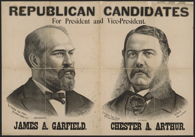 Republican Candidates for President and Vice-President: James A. Garfield, Chester A. Arthur (A. S. Seer engraving)
