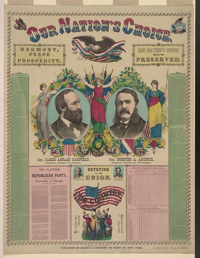Our Nation's Choice: Gen. James Abram Garfield and Gen. Chester A. Arthur (Haasis & Lubrecht)