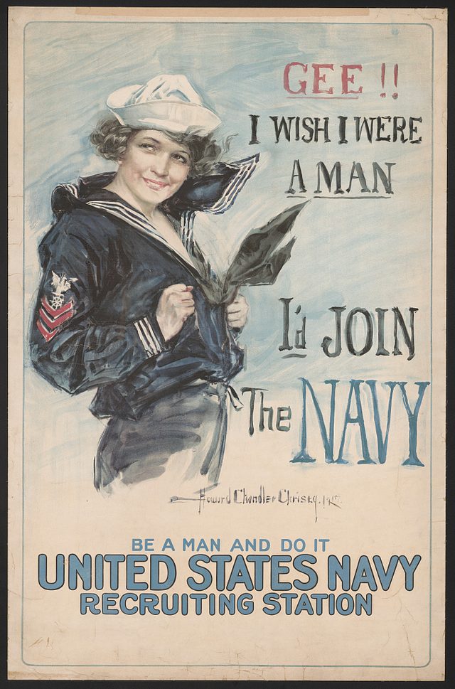 Gee!! I Wish I Were a Man, I'd Join the Navy