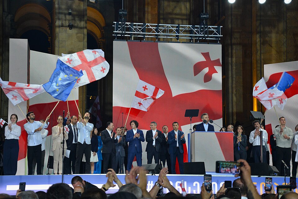 Georgian Dream rally for the foreign-agents bill, Tbilisi, 29 April 2024