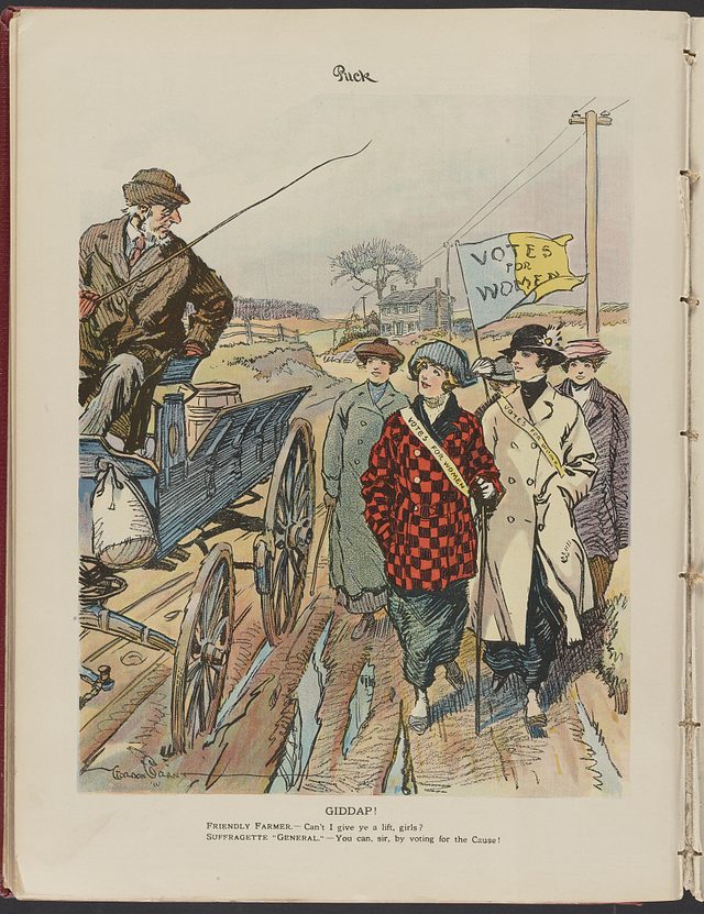 "Giddap!" (Puck back cover, 14 March 1914)
