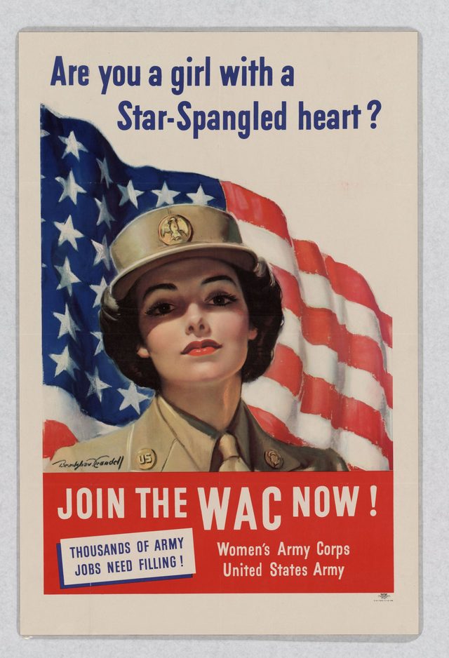Are you a girl with a Star-Spangled heart? Join the WAC now!