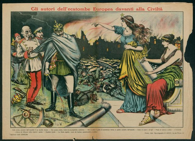 Gli autori dell'ecatombe Europea davanti alla Civiltà (The authors of the European hecatomb before Civilisation)