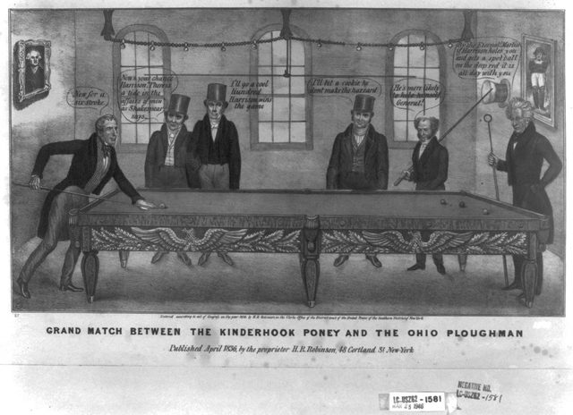 "Grand match between the Kinderhook poney and the Ohio ploughman", April 1836