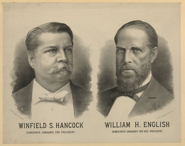 Democratic Candidates: Winfield S. Hancock and William H. English (A. S. Seer lithograph)