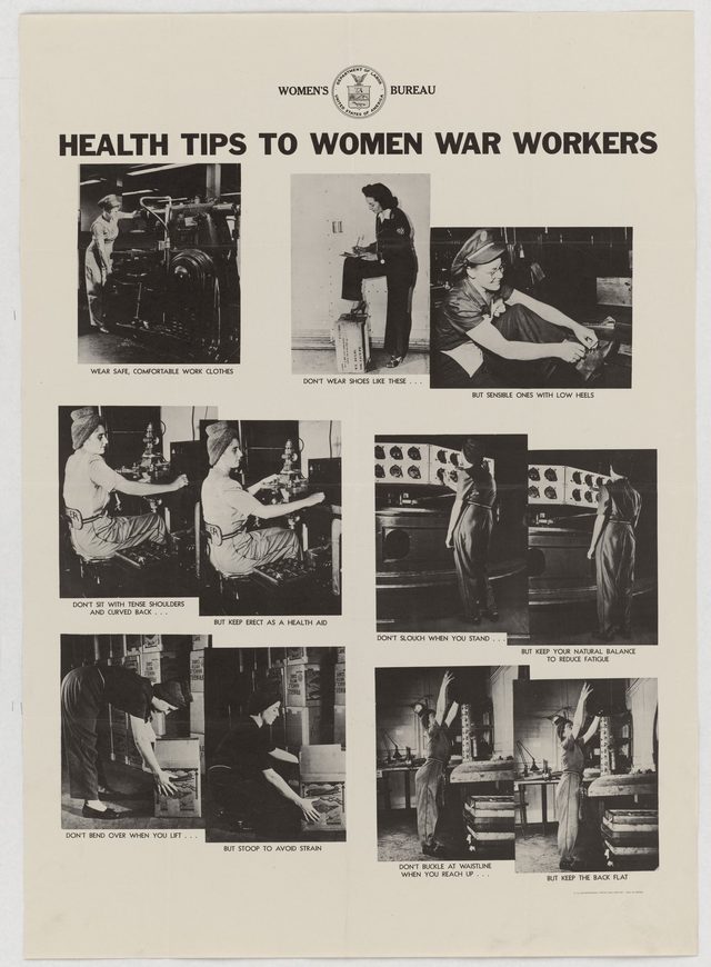 Health Tips to Women War Workers