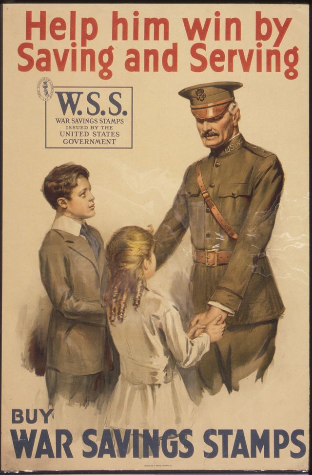 Help Him Win by Saving and Serving: Buy War Savings Stamps