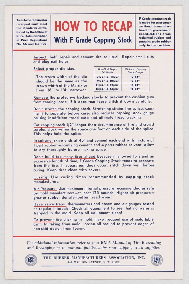 How to Recap With F Grade Capping Stock