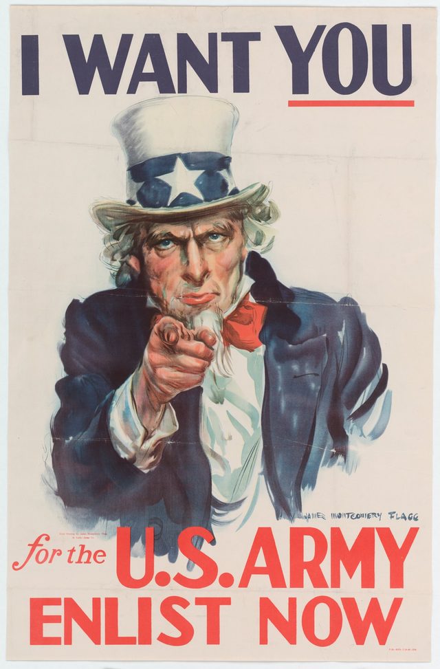 I want you for the U.S. Army, enlist now