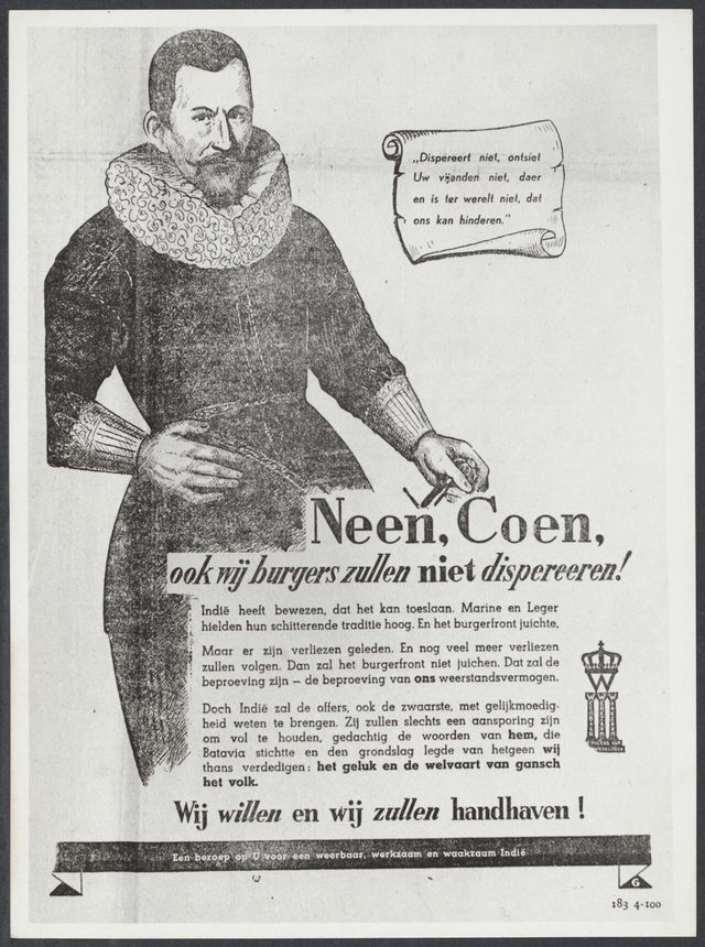 Neen, Coen, ook wij burgers zullen niet dispereeren! (No, Coen, we citizens too shall not despair!)