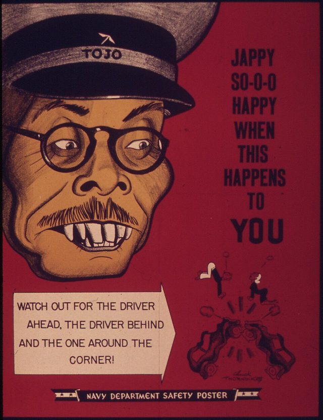 Jappy So-o-o Happy When This Happens to You (Navy Department Safety Poster)
