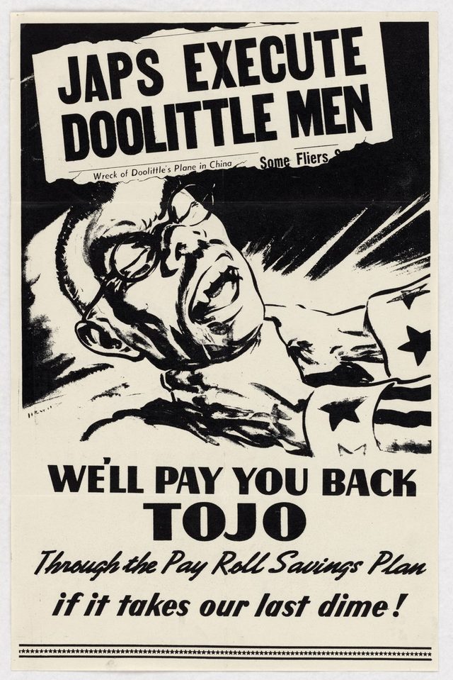 Japs Execute Doolittle Men. We'll Pay You Back Tojo