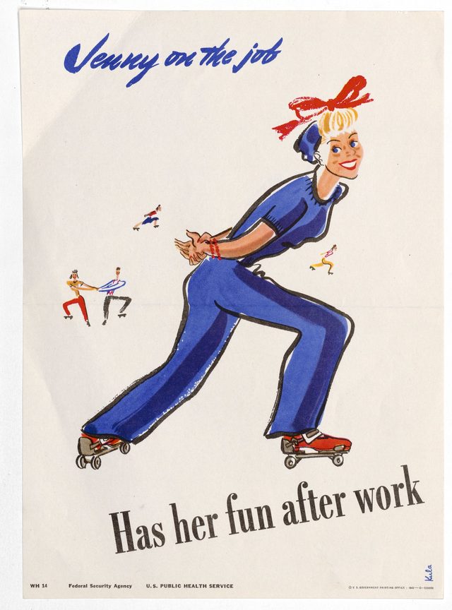 Jenny on the job - Has her fun after work