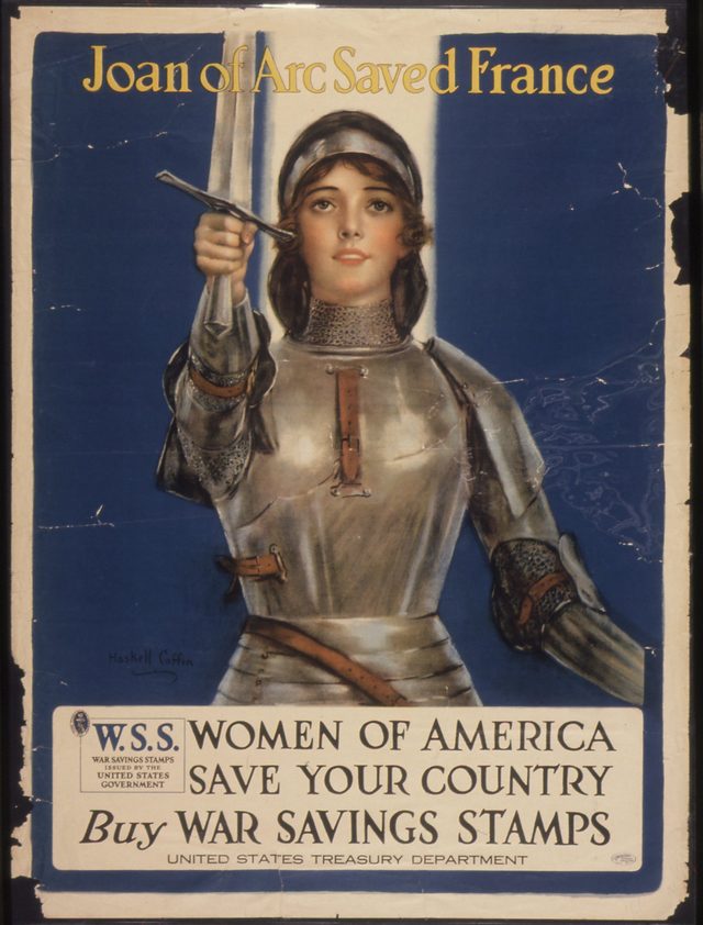 Joan of Arc Saved France: Women of America, Save Your Country, Buy War Savings Stamps