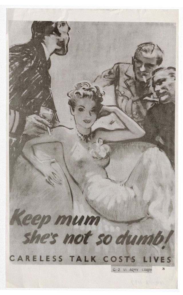 Keep mum she's not so dumb! Careless talk costs lives