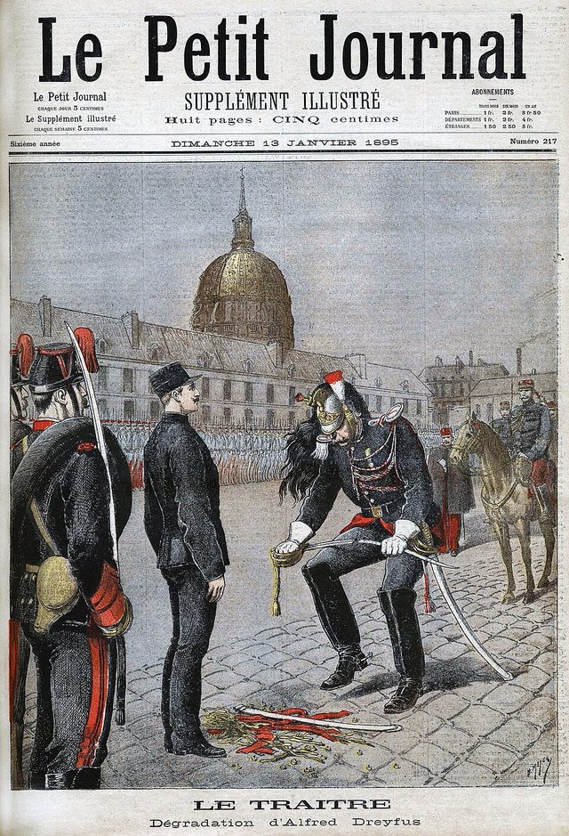 Le Traître: Dégradation d'Alfred Dreyfus (The Traitor: Degradation of Alfred Dreyfus), Le Petit Journal, 13 January 1895
