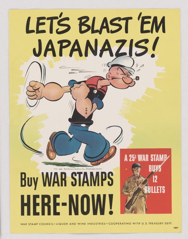 Let's blast 'em Japanazis! Buy war stamps here, now!