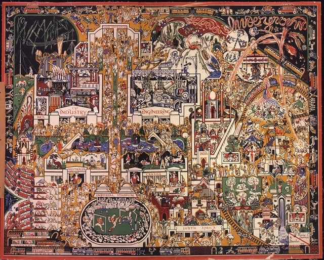 London's Underground to Wembley (British Empire Exhibition poster)