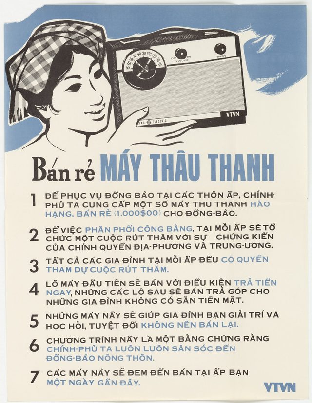 Low Price Sale of Radios poster, No. 385 (Vietnamese, Saigon)