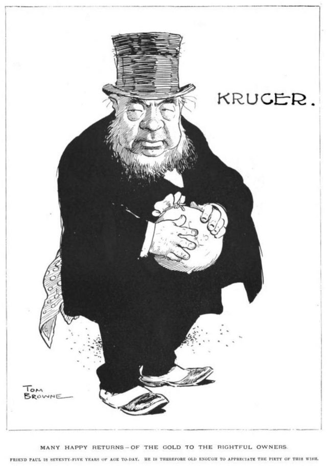 Many Happy Returns - of the Gold to the Rightful Owners (Tom Browne, The Sketch)