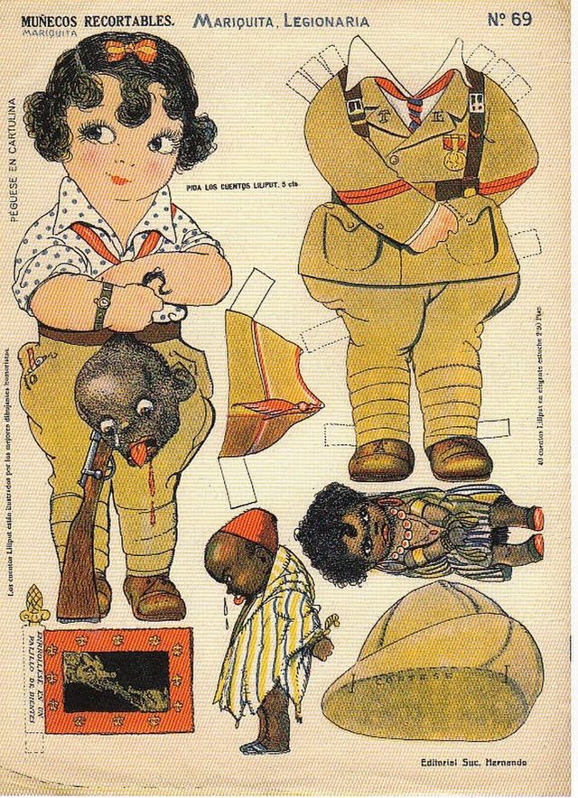 Mariquita, Legionaria: Muñecos recortables no. 69 (Mariquita, Legionnaire: Cut-Out Dolls no. 69)