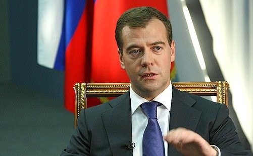 Medvedev gives television interviews on recognition, 26 August 2008