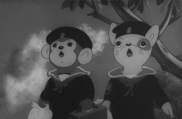 Still from "Momotarō: Umi no Shinpei" (Momotaro's Divine Sea Warriors), Japanese navy-sponsored animated feature
