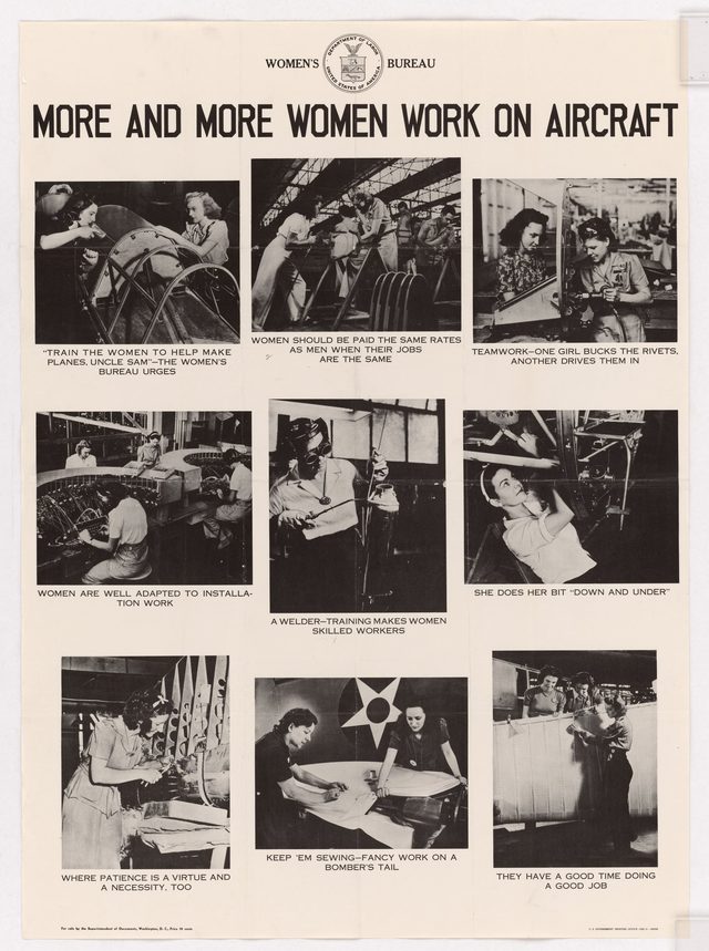 More and more women work on aircraft