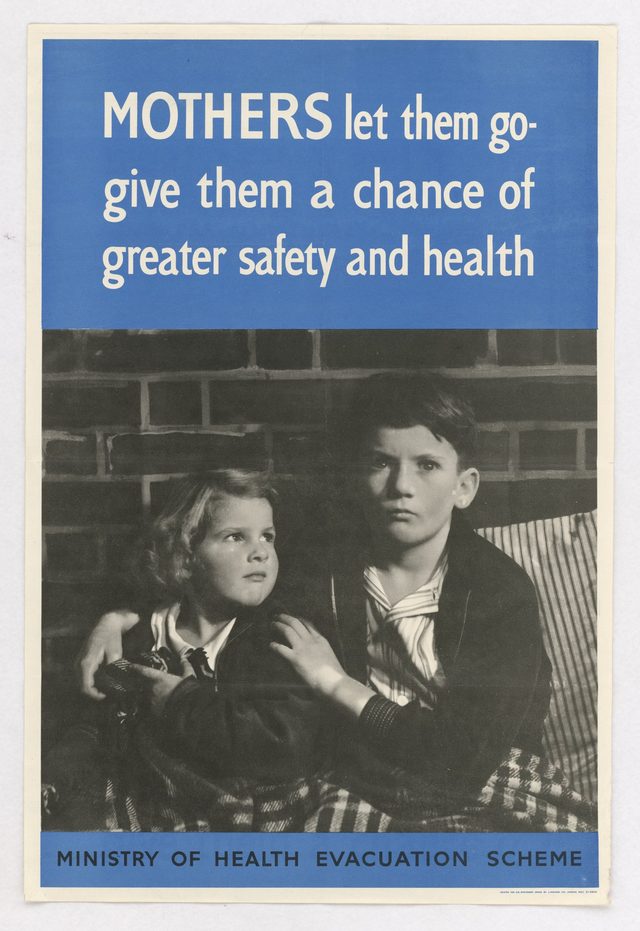 Mothers let them go - give them a chance of greater safety and health (Ministry of Health Evacuation Scheme)