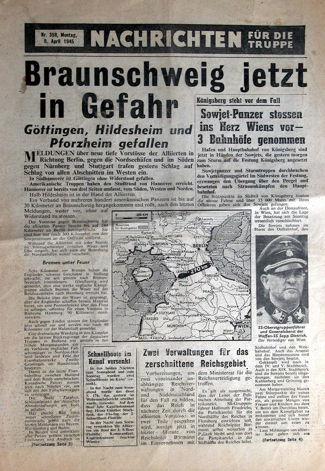 Nachrichten für die Truppe, No. 358, 9 April 1945
