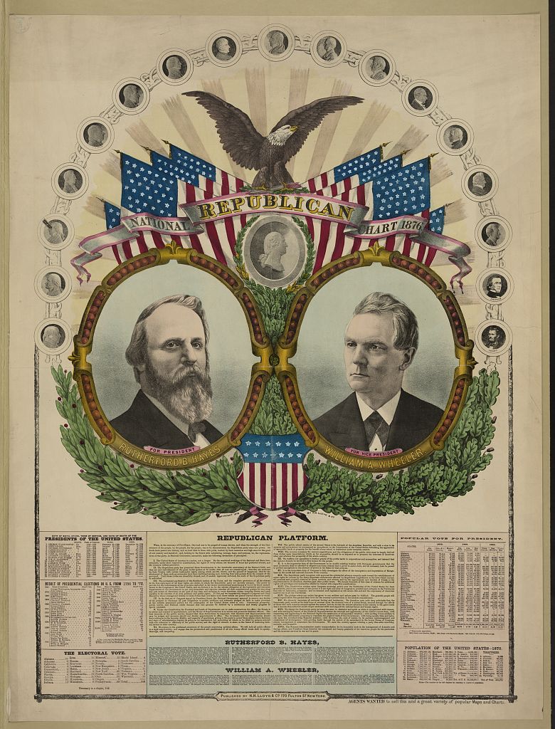 National Republican chart 1876, H. H. Lloyd & Co., 1876